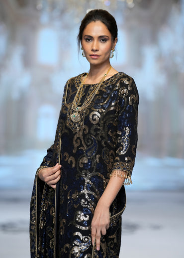 Midnight Sheeting Kurta Set