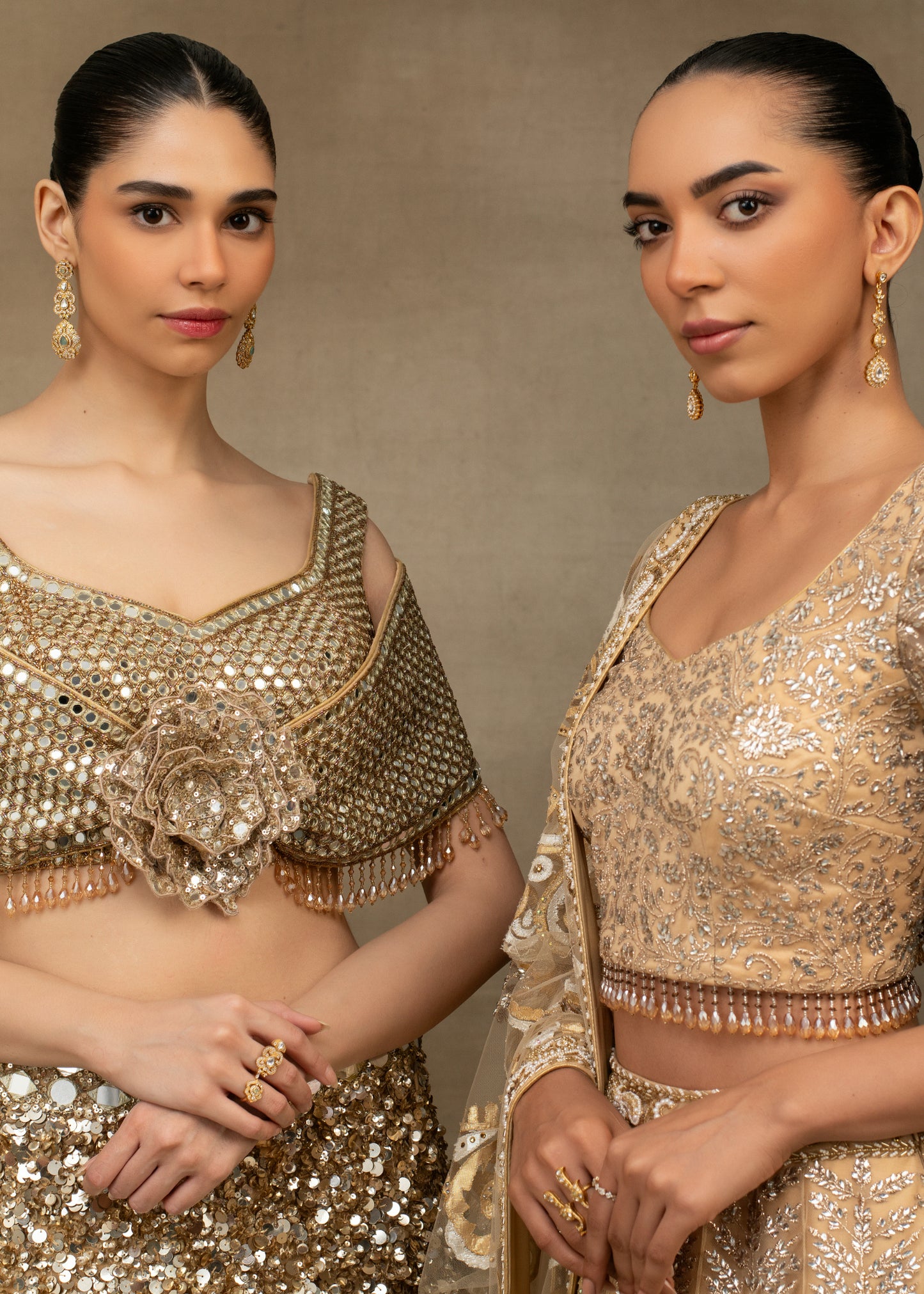 Gold Tassle Lehenga Set