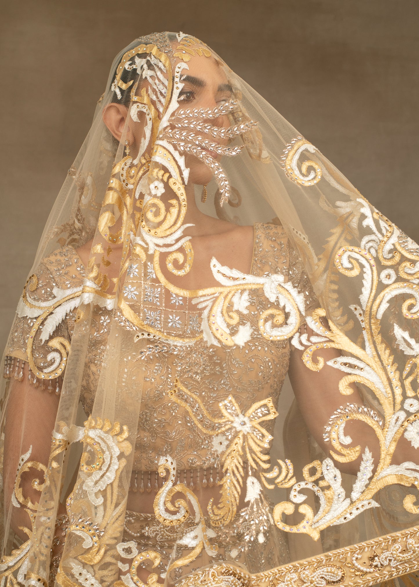 Gold Tassle Lehenga Set