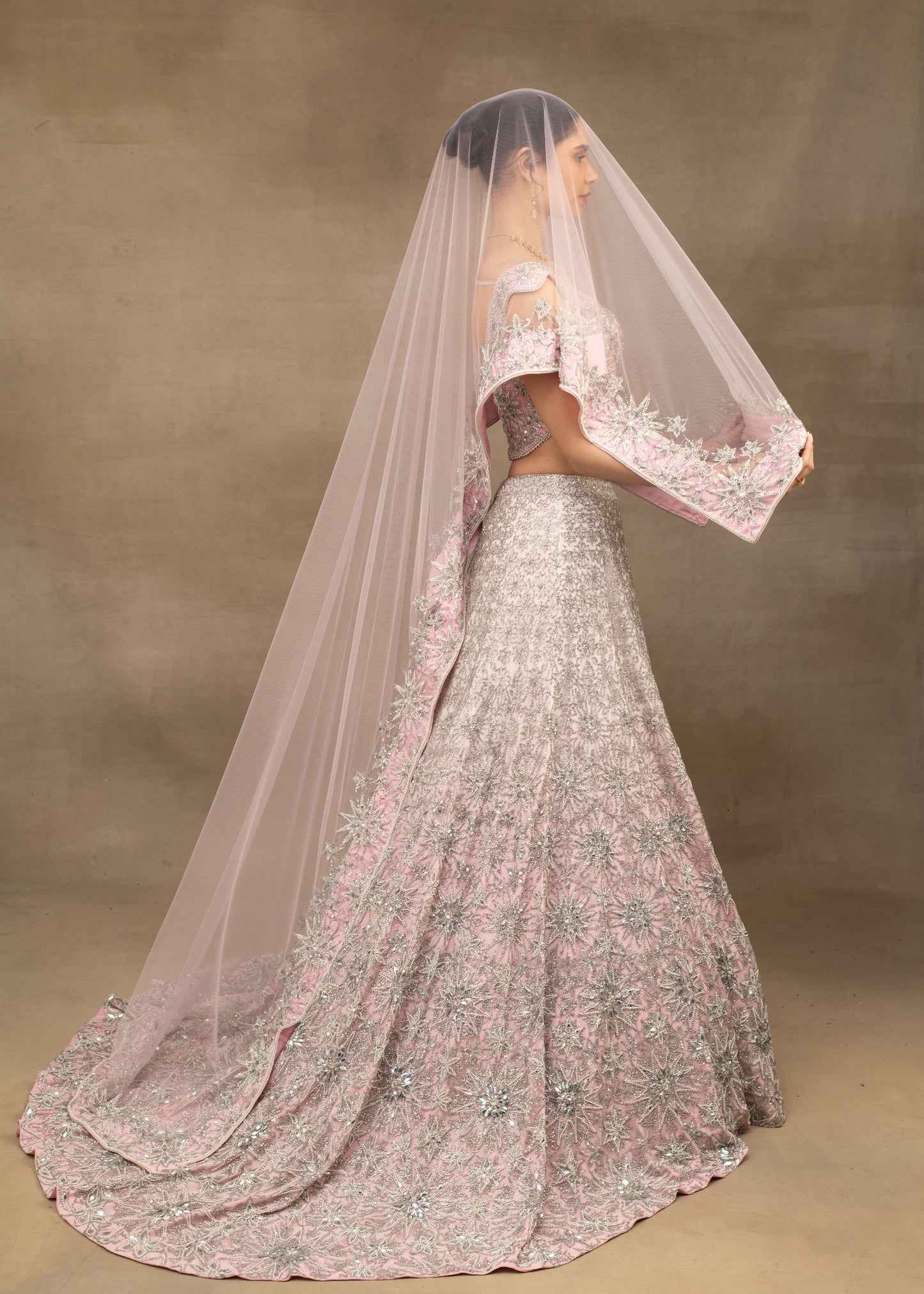 Pearl and Sequin Lehenga Set