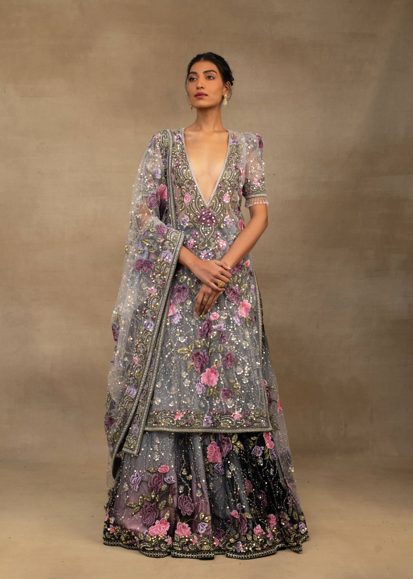 Kurta Set with Skirt