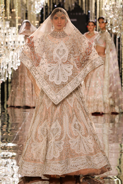 Rose Zardozi Embroidered Lehenga