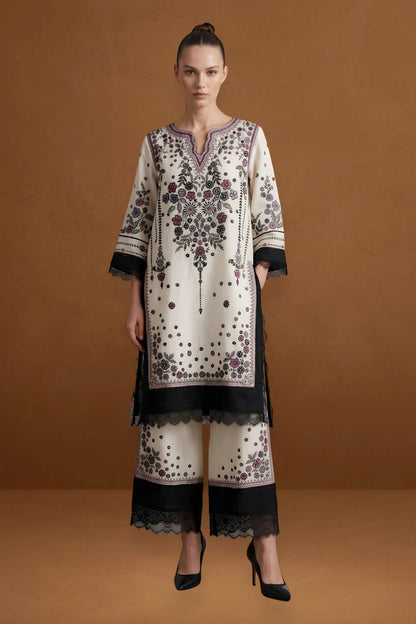Embroidered Chanderi Trousers