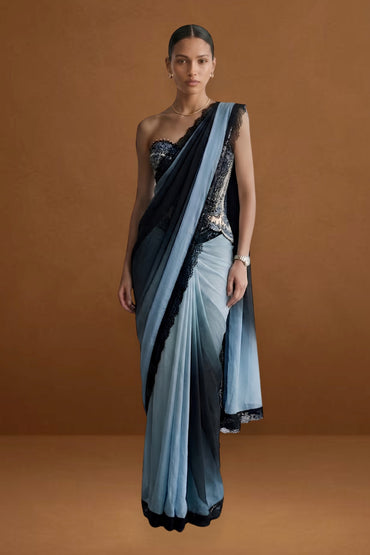 Ombré Viscose Georgette Saree