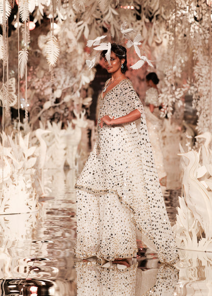 Embellished High-Low Kaftan Gown