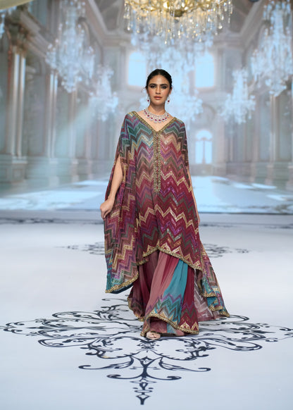 Twilight Chevron Kaftan Set