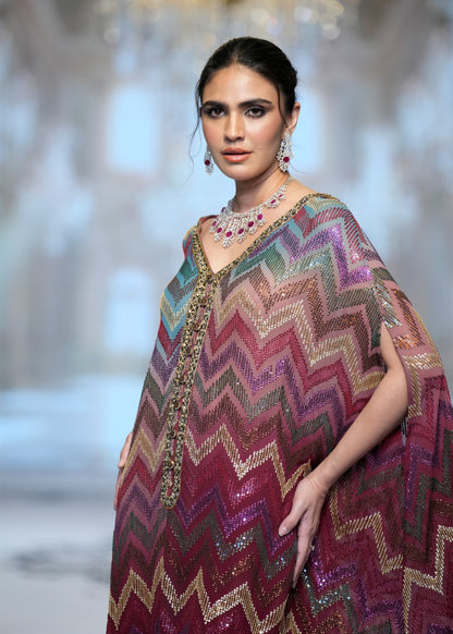 Twilight Chevron Kaftan Set