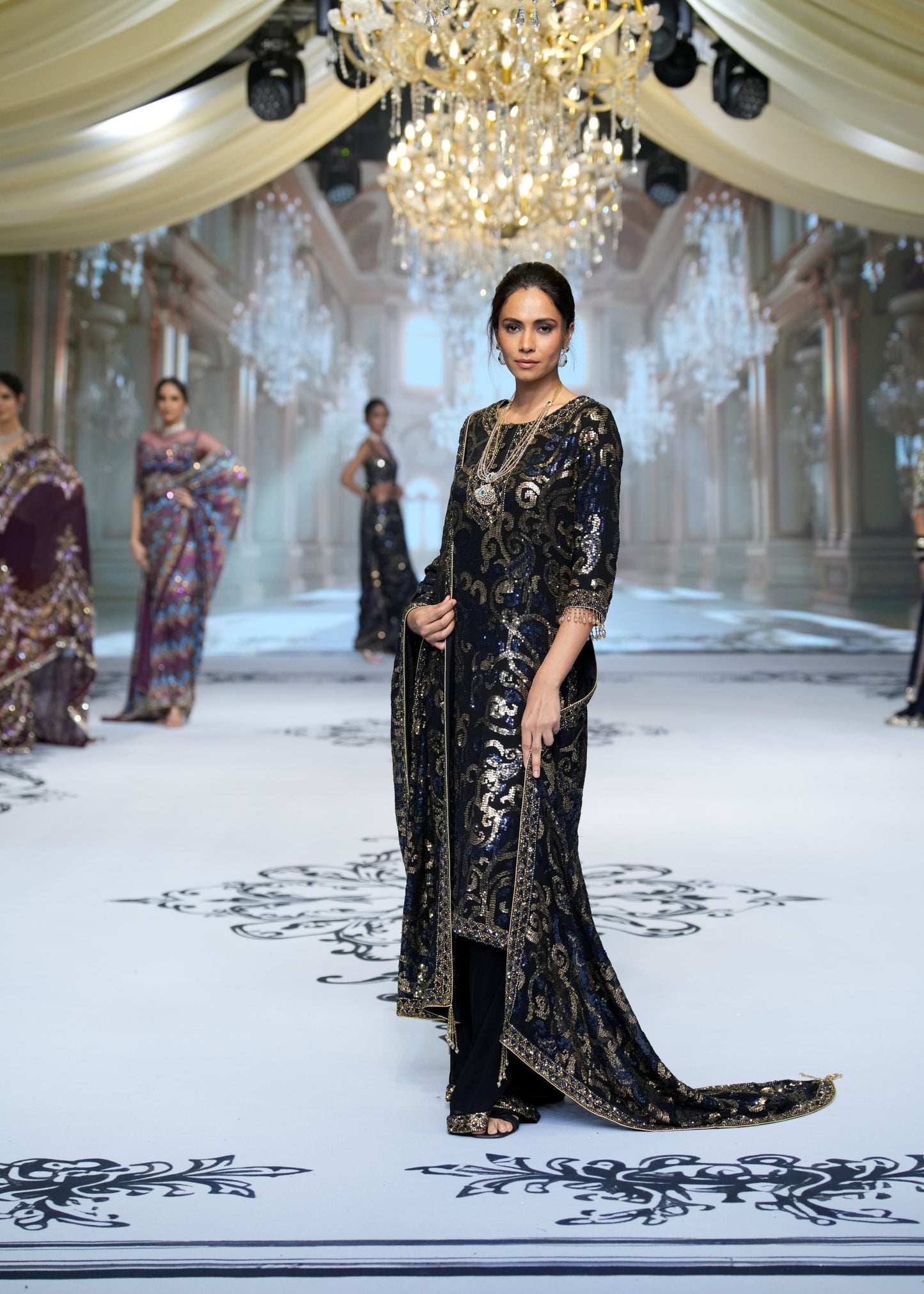 Midnight Sheeting Kurta Set