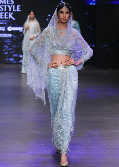 Crystal Cascade Saree