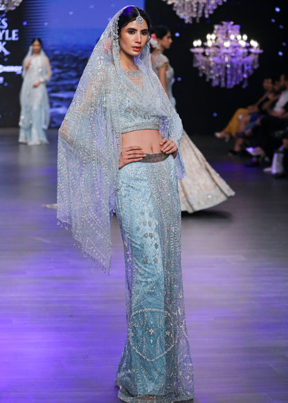 Crystal Cascade Saree