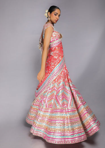 Gota Embroidered Lehenga Set