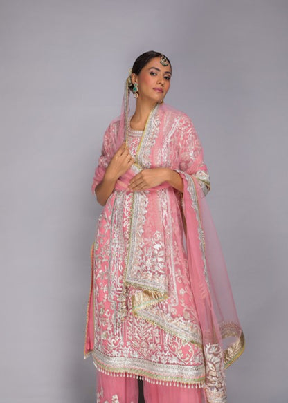 Blush Pink Embroidered Kurta Set