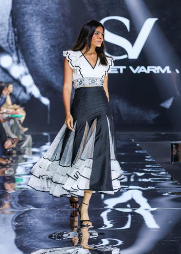 Panelled Midi Skirt