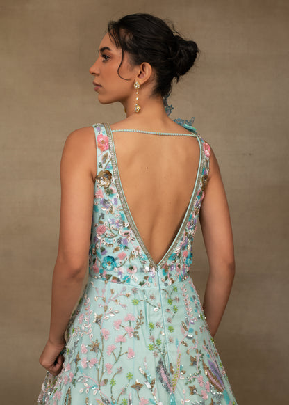3 Dimensional Floral Gown