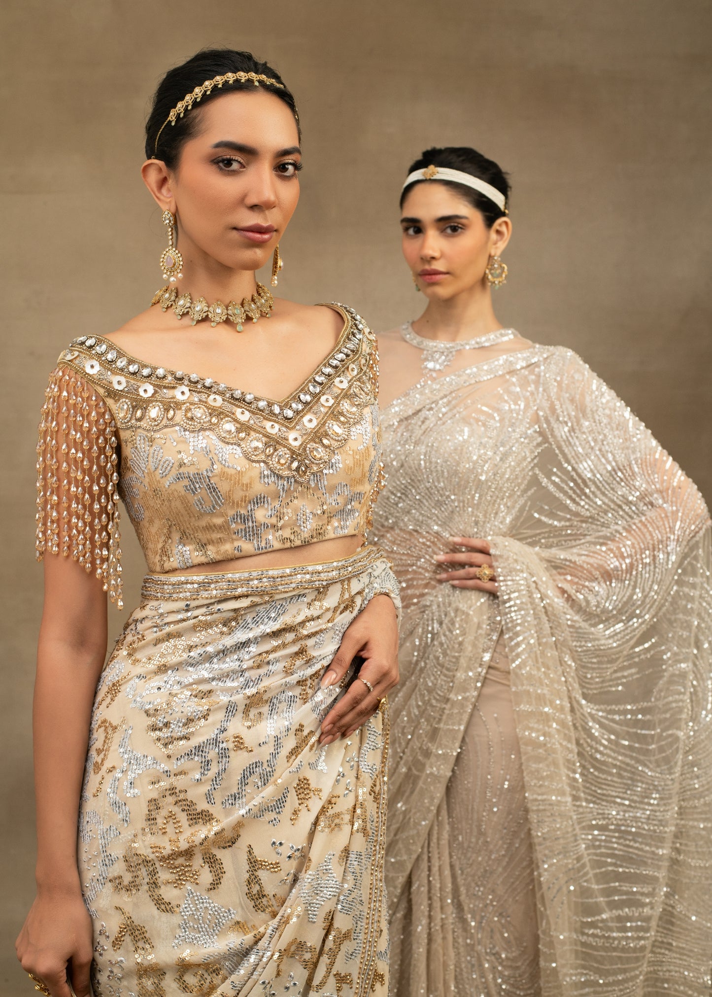 Saree with blouse