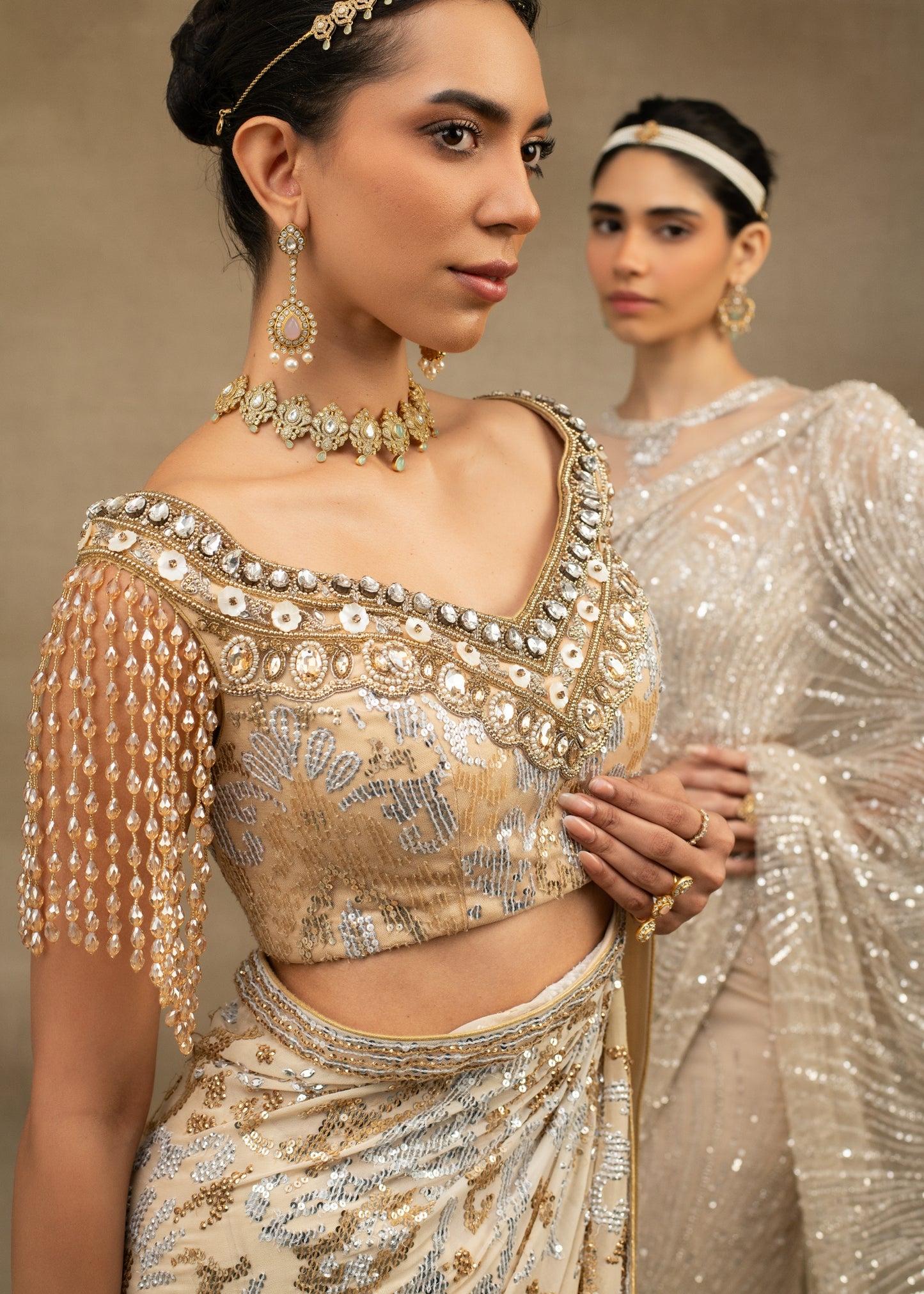 Saree with blouse